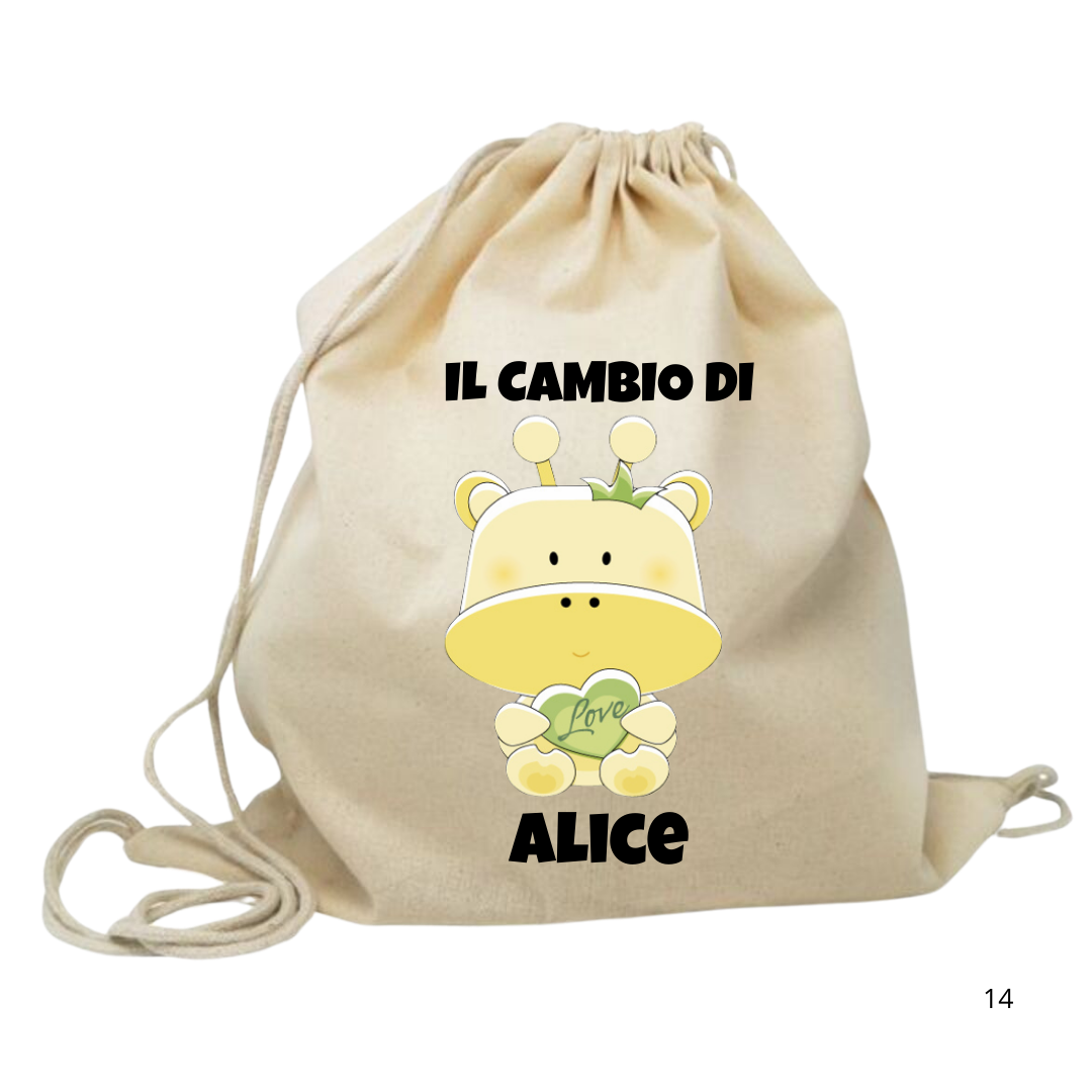 Sacchetta per il Cambio - PERSONALIZZABILE