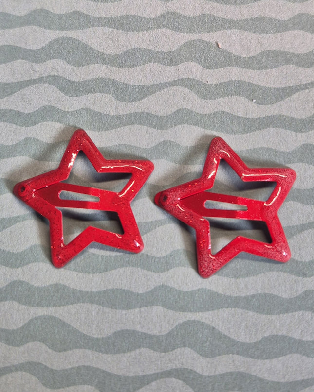 Mollette a Stella con Brillantini per Capelli