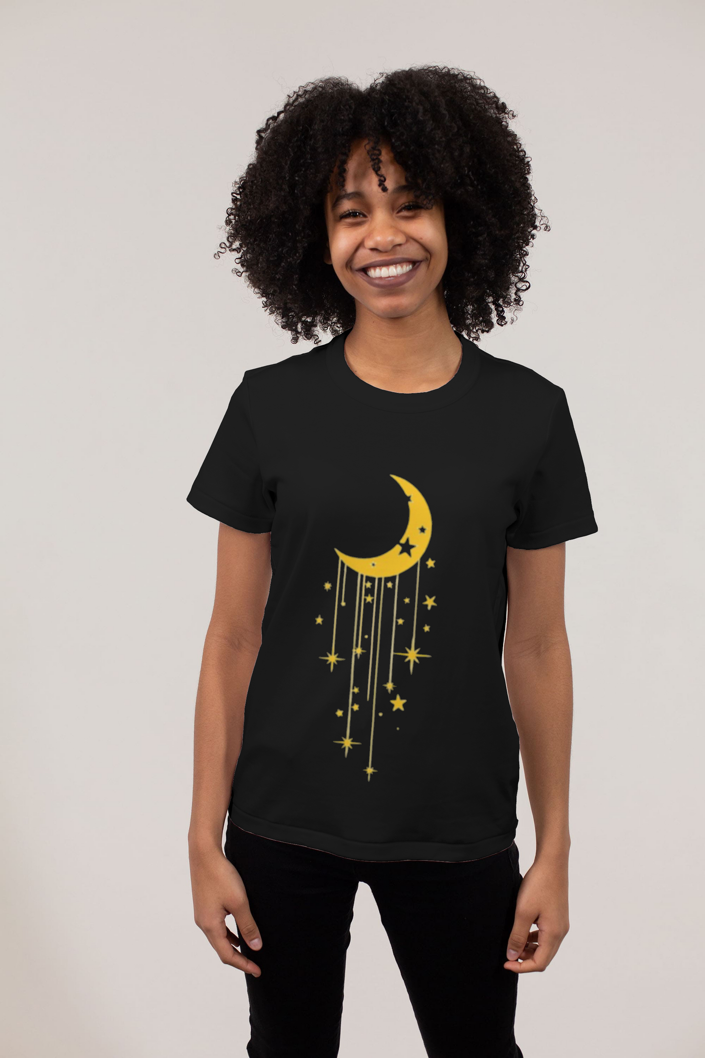 T shirt luna e stelle