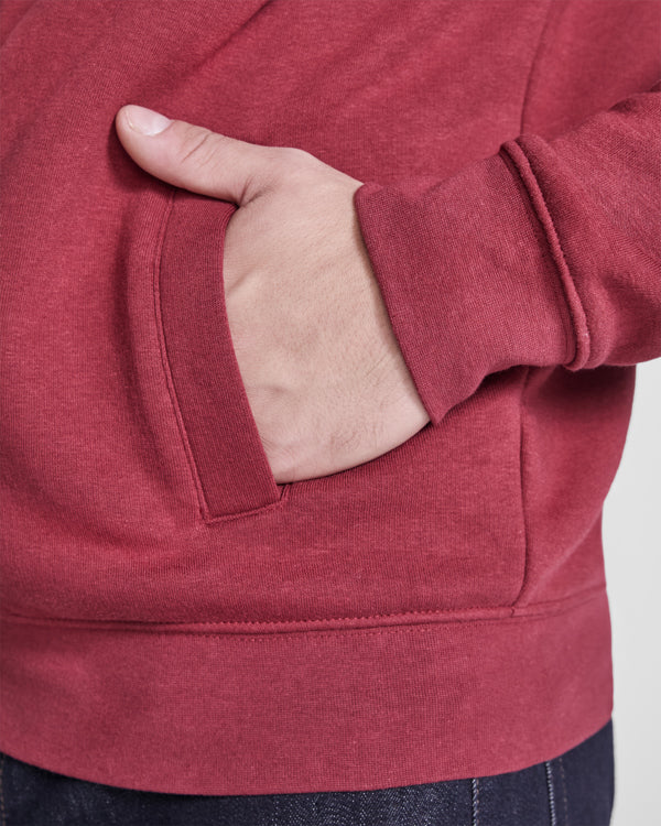 Felpa Collo Alto con Zip Uomo