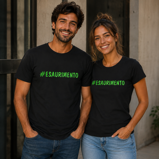 T-Shirt #Esaurimento – Scritta Personalizzabile