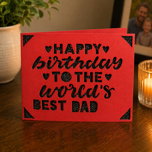 Biglietto “Best Dad” – Buon Compleanno Papà