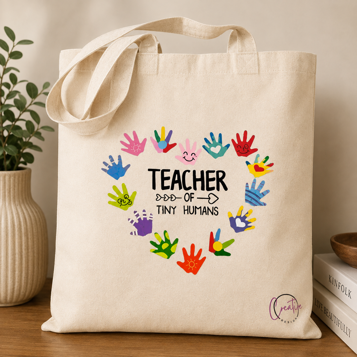 Shopper “Teacher of Tiny Humans” – Idea Regalo Maestra