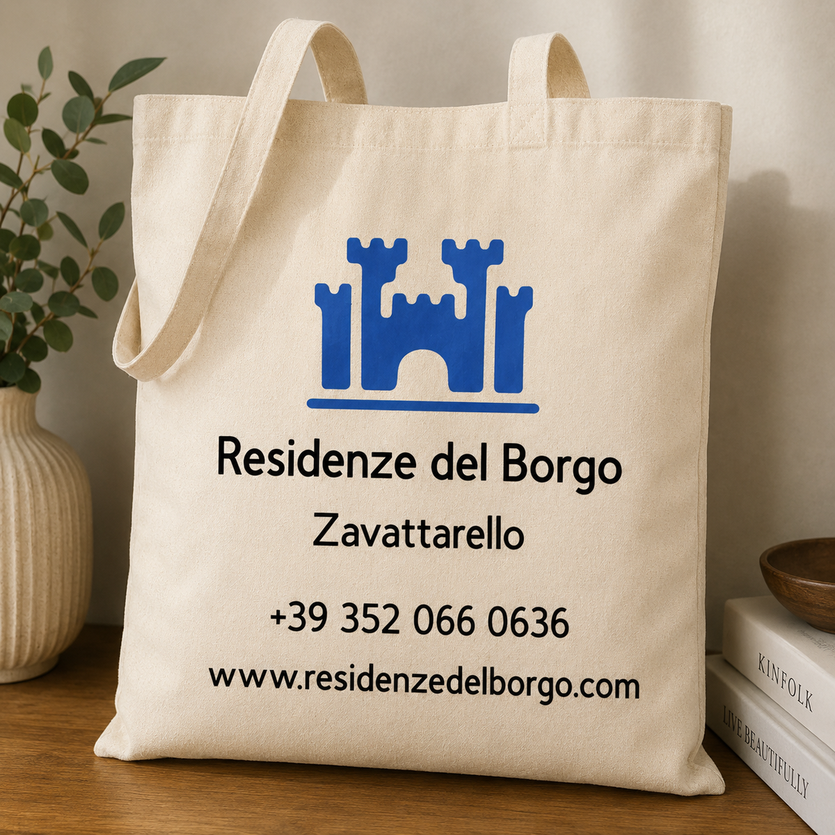 Shopper Personalizzata Aziendale – Logo & Contatti