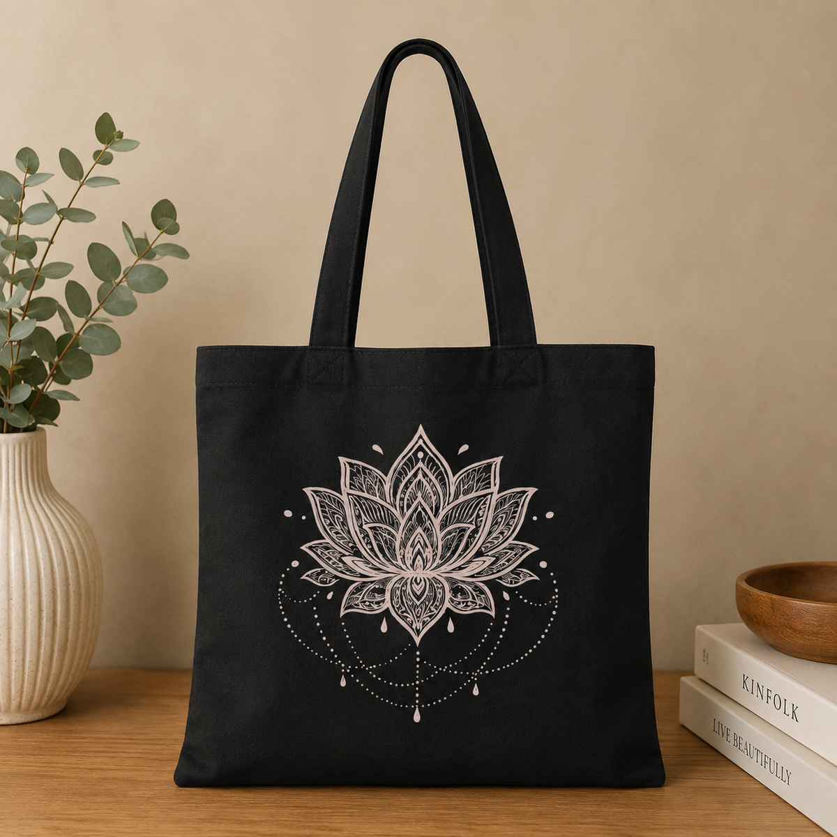 Shopper “Fiore di Loto” – Eleganza & Armonia