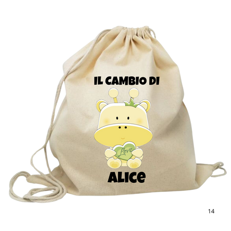 Sacchetta per il Cambio - PERSONALIZZABILE