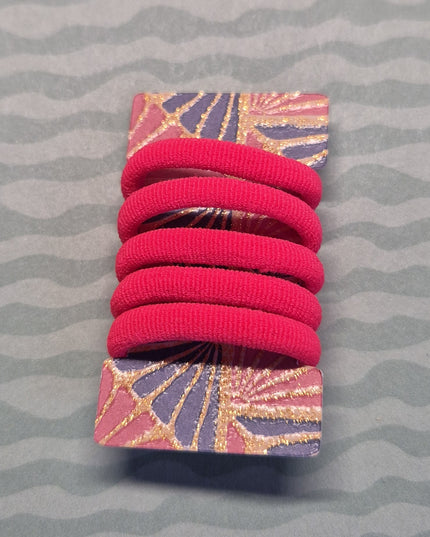 5 Elastici colori per Capelli 2 cm