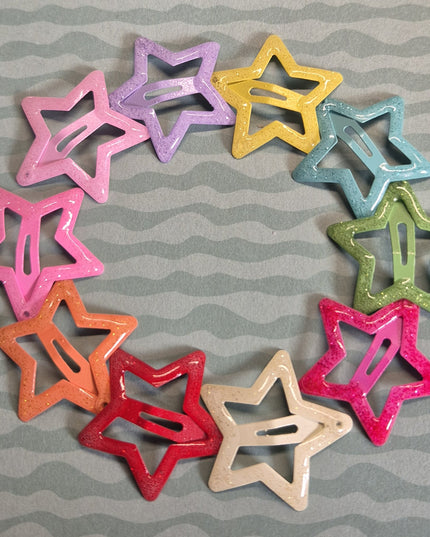 Mollette a Stella con Brillantini per Capelli