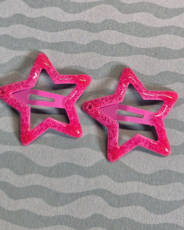 Mollette a Stella con Brillantini per Capelli