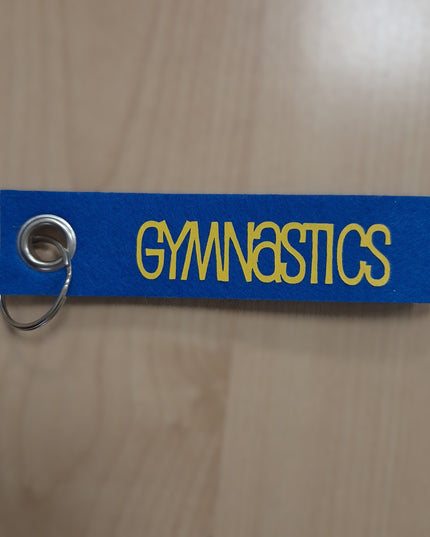 PORTACHIAVI IN FELTRO BLU