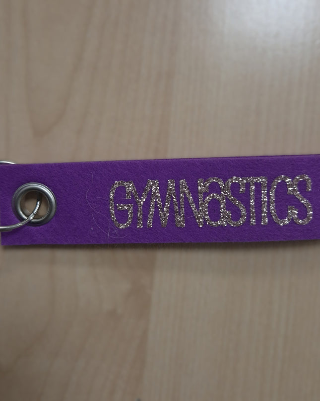 PORTACHIAVI IN FELTRO VIOLA