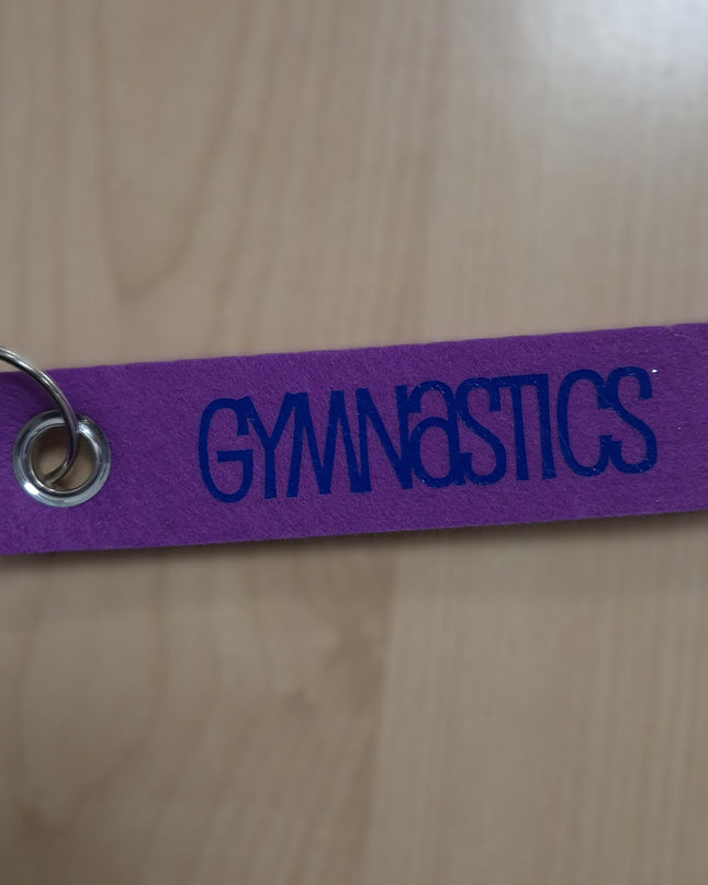 PORTACHIAVI IN FELTRO VIOLA