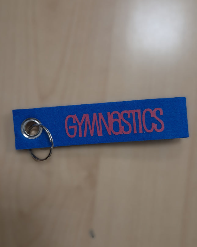 PORTACHIAVI IN FELTRO BLU