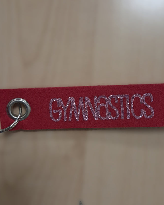 PORTACHIAVI IN FELTRO ROSSO