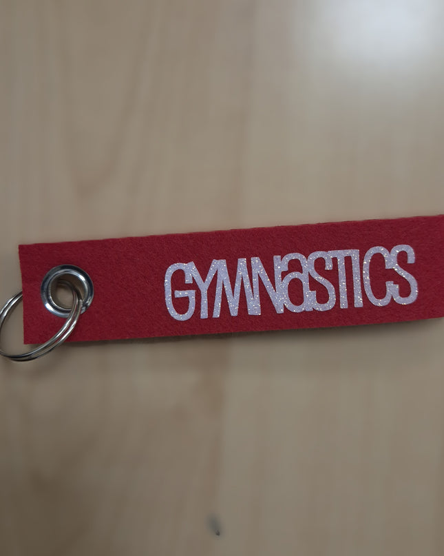 PORTACHIAVI IN FELTRO ROSSO