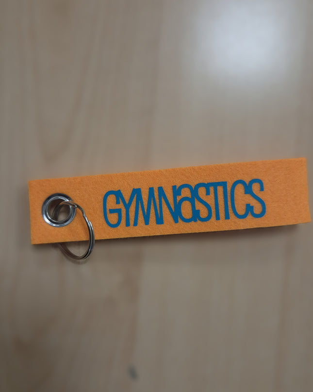 PORTACHIAVI IN FELTRO ARANCIONE