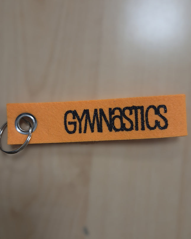 PORTACHIAVI IN FELTRO ARANCIONE