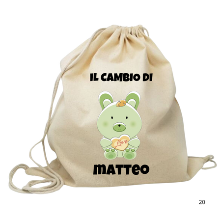 Sacchetta per il Cambio - PERSONALIZZABILE