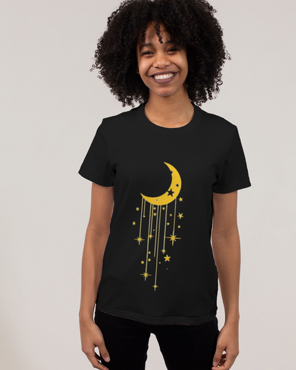 T shirt luna e stelle