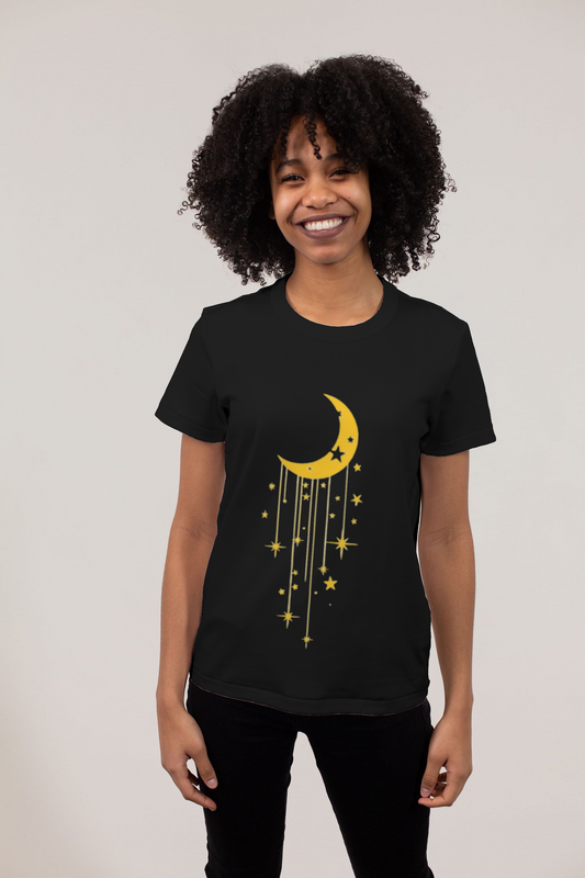 T shirt luna e stelle