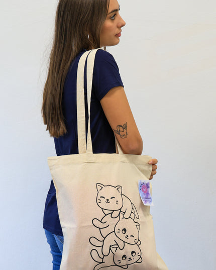 Tote Bag Gatti giocosi