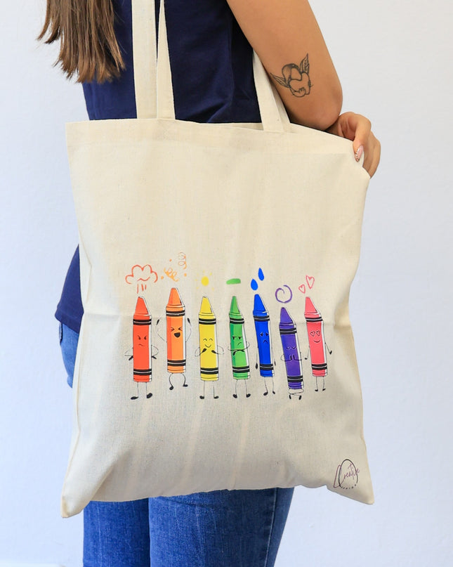 Tote Bag “Crayon Love”
