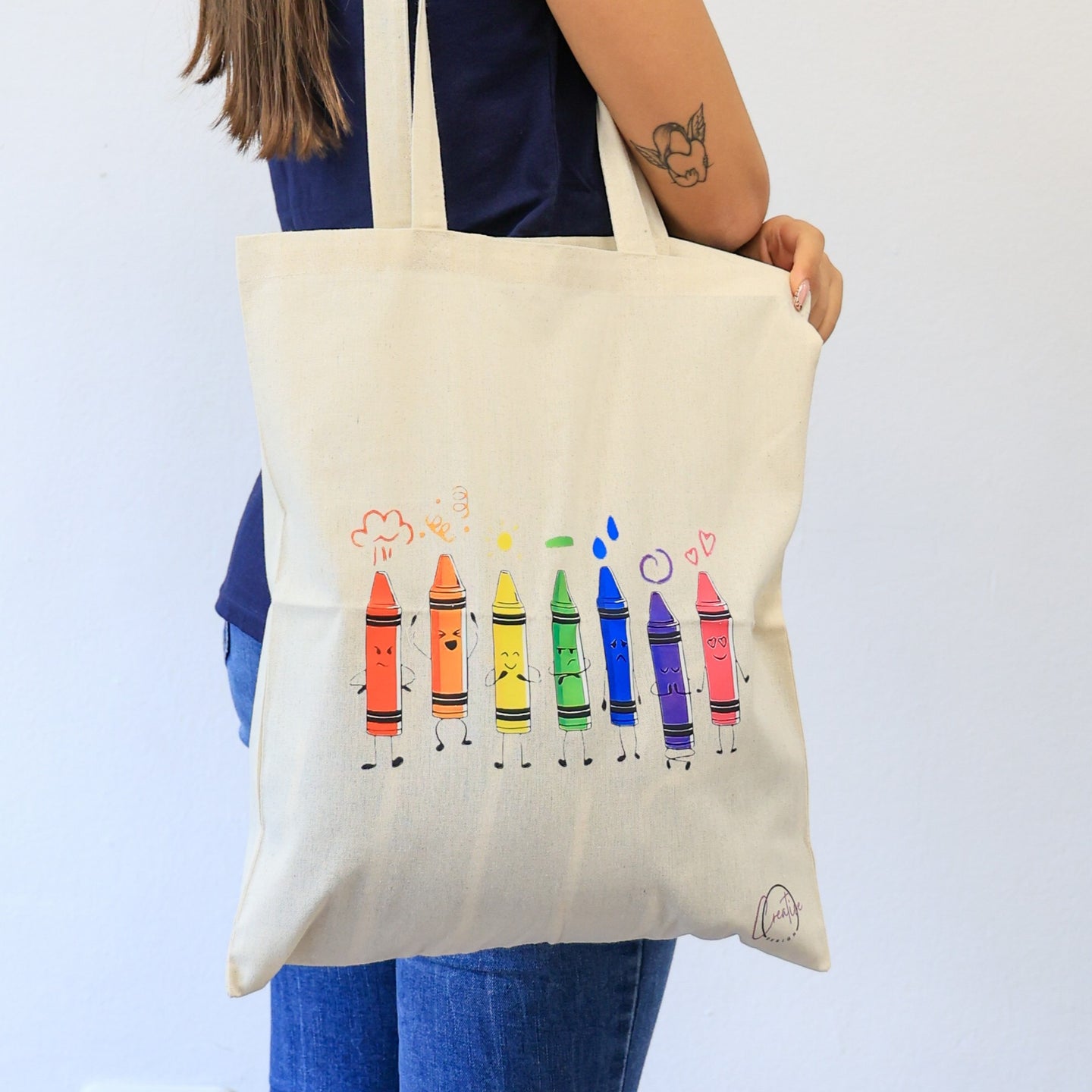Tote Bag “Crayon Love”