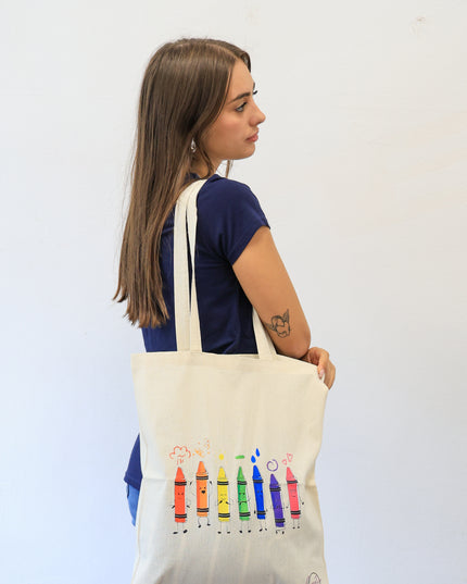 Tote Bag “Crayon Love”