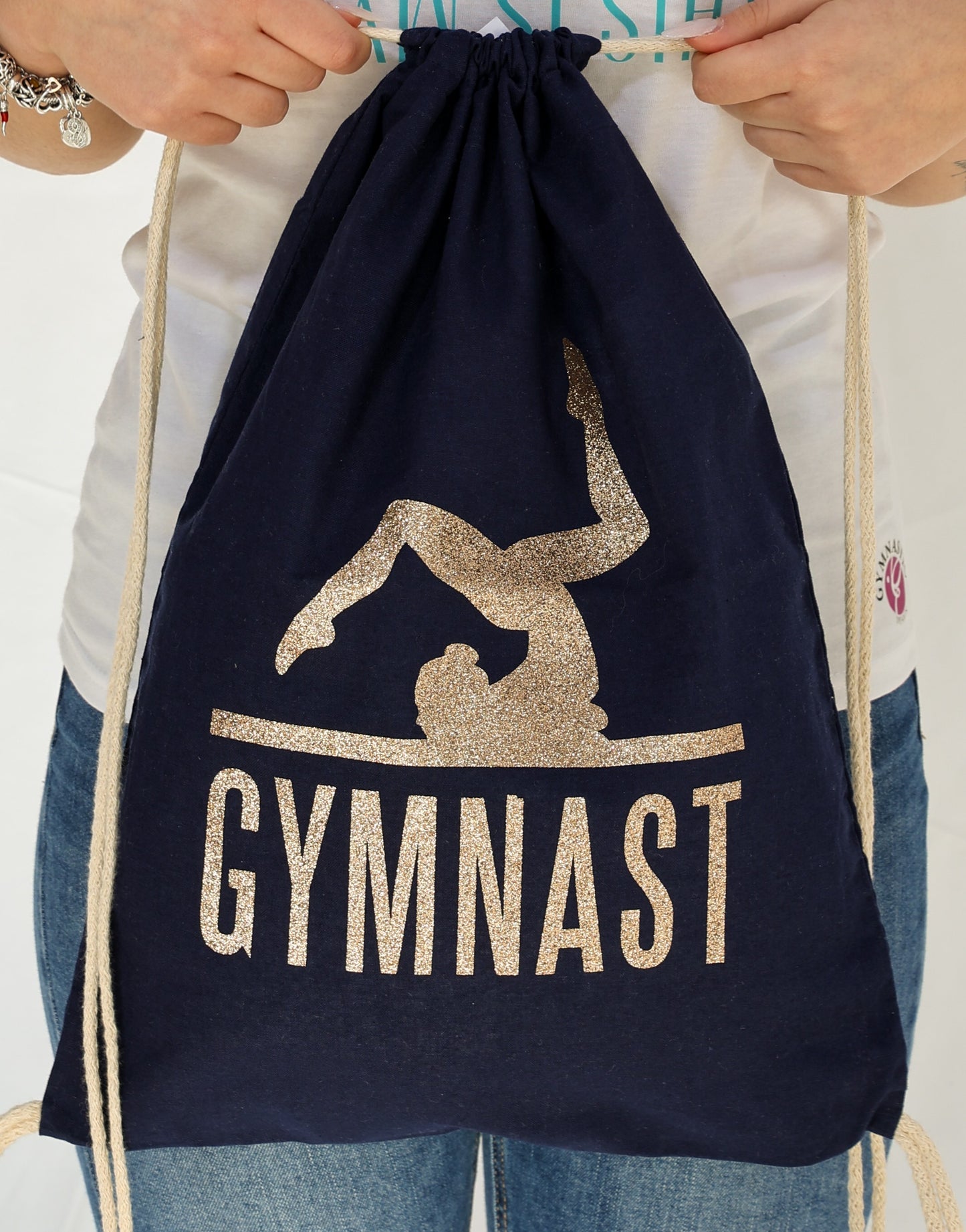 Sacchetta in cotone  nera GYMNAST e ginnasta