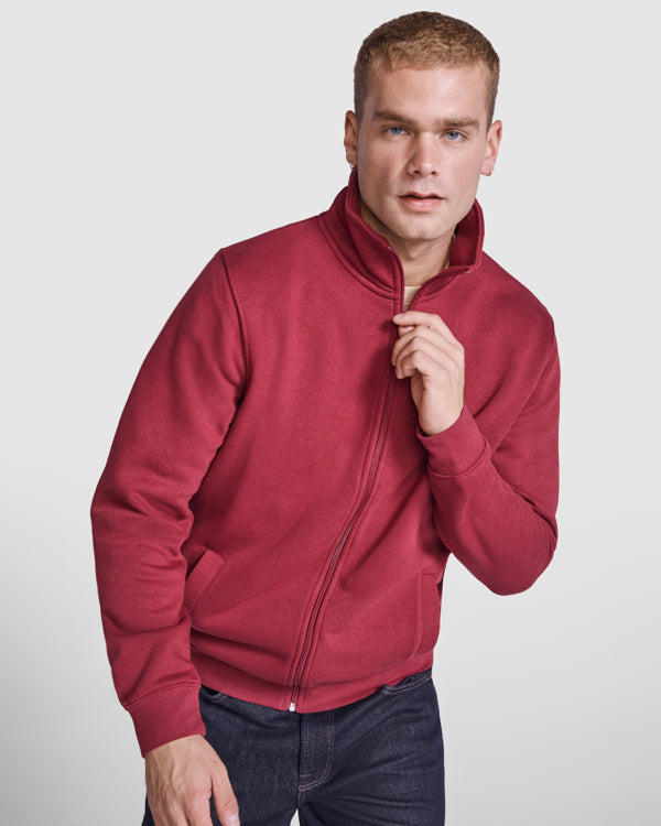 Felpa Collo Alto con Zip Uomo