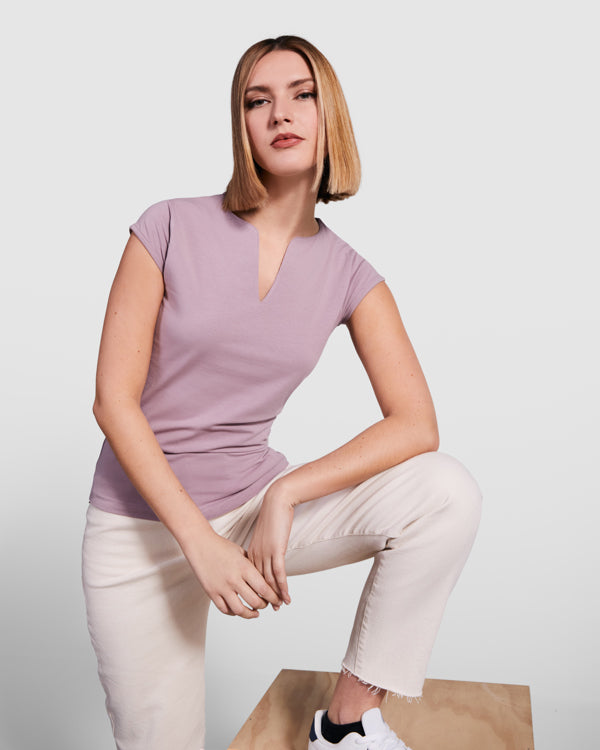 Maglia Girocollo a V Donna