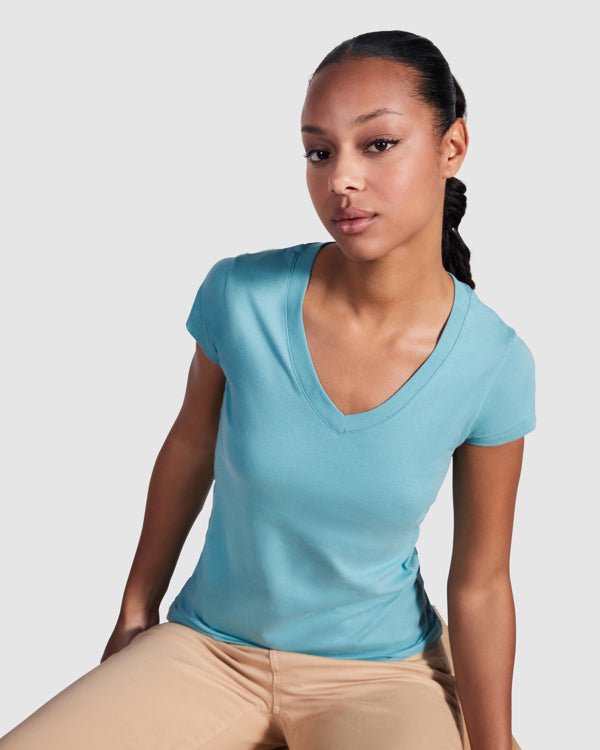 Maglia Scollo a V Donna