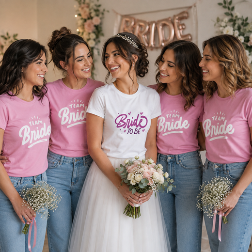 T-Shirt Bride &amp; Team Bride – Personalizzabile