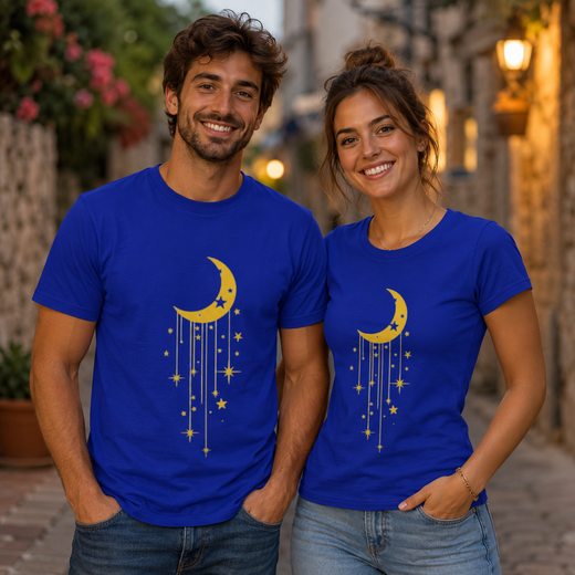 T-Shirt Luna & Stelle – Personalizzabile