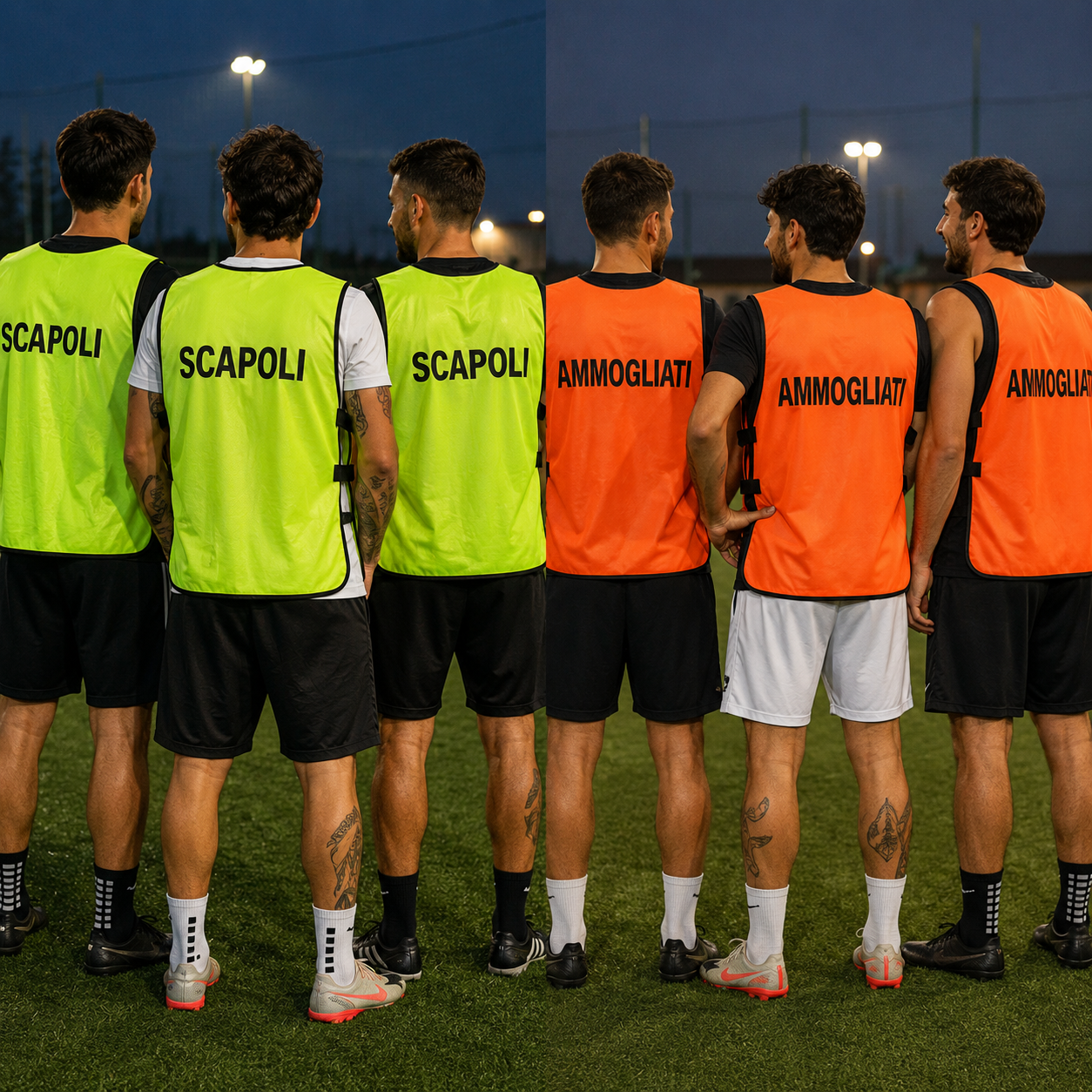 Pettorine “Scapoli vs Ammogliati” – Personalizzabili