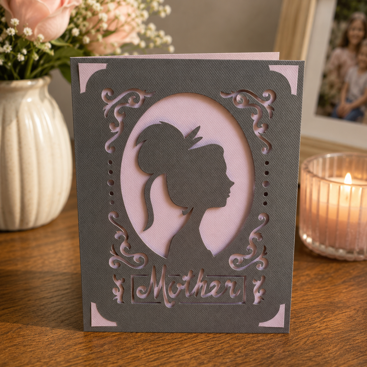 Biglietto “Mother” – Silhouette Mamma