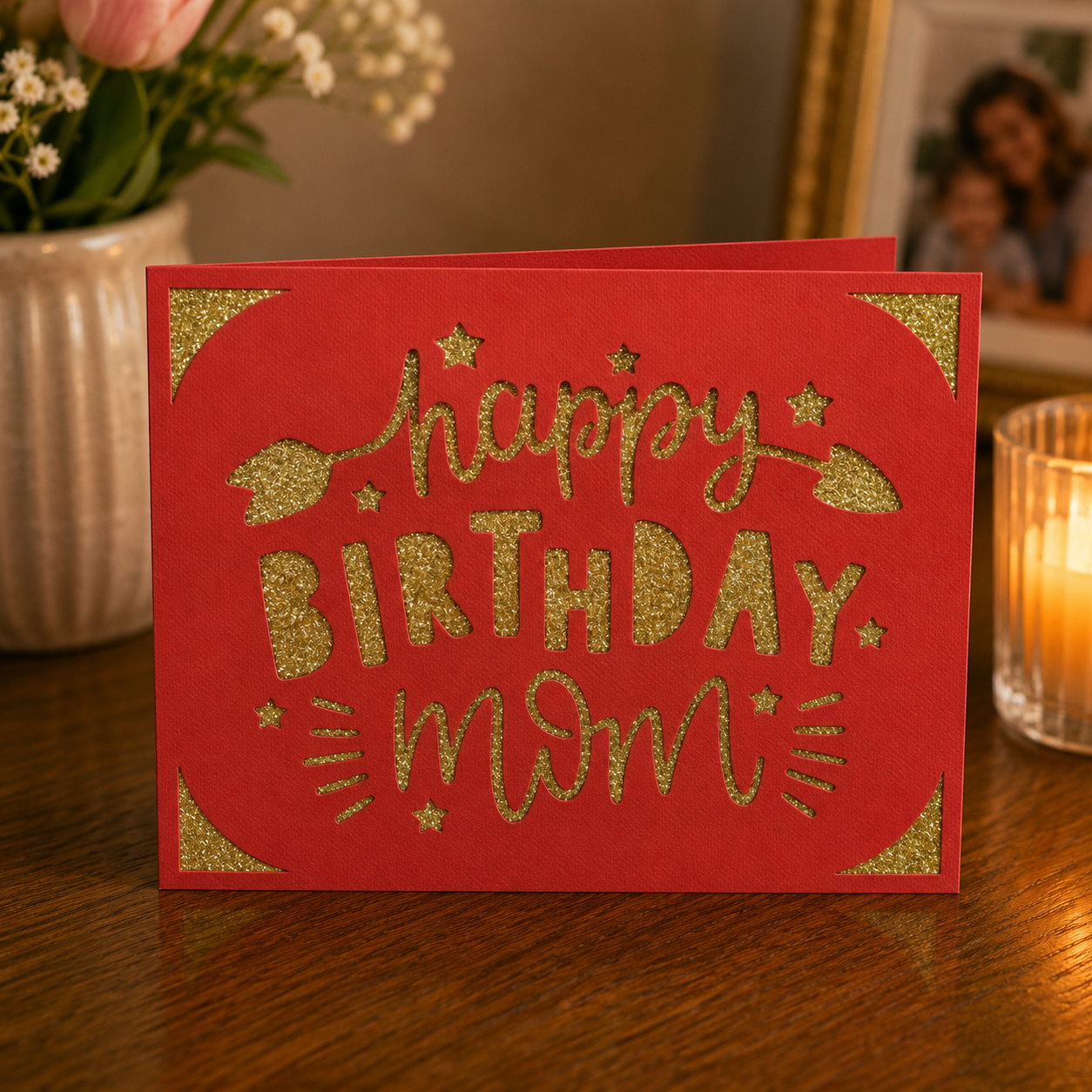 Biglietto “Happy Birthday Mom” – Personalizzabile