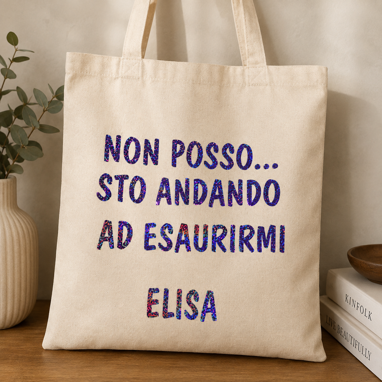 Shopper con Frase Personalizzata – “Non posso…”