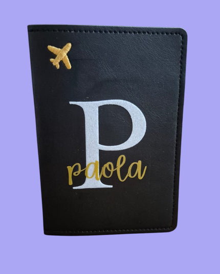 Porta Passaporto Personalizzato con Iniziale e Nome
