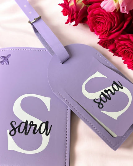 Porta Passaporto Personalizzato con Iniziale e Nome