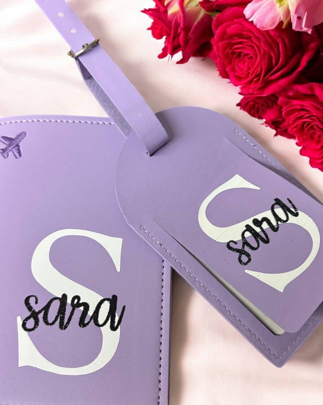 Porta Passaporto Personalizzato con Iniziale e Nome