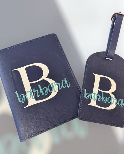 Porta Passaporto Personalizzato con Iniziale e Nome