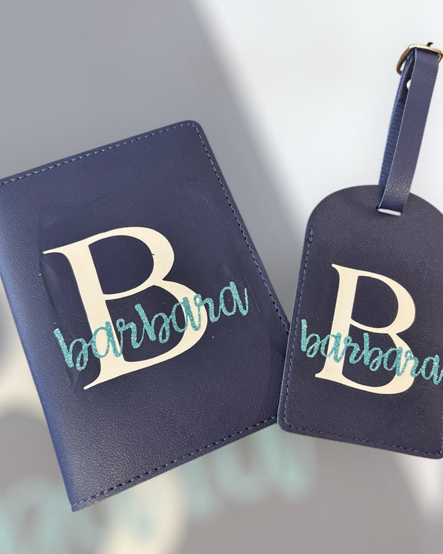 Porta Passaporto Personalizzato con Iniziale e Nome