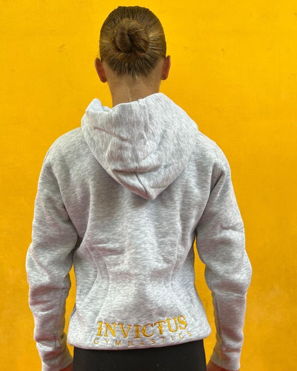 Felpa Grigia con Zip Invictus