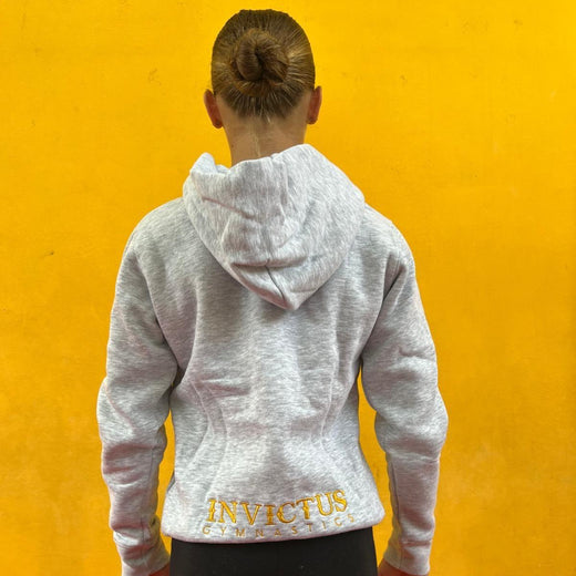 Felpa Grigia con Zip Invictus