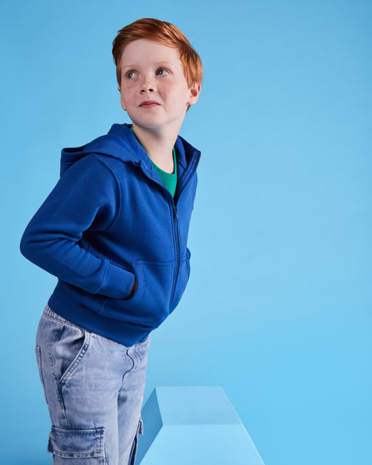 Felpa MONTBLANC  con Cappuccio Zip Intera Bambino