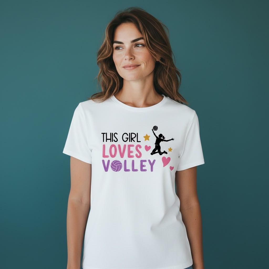 Maglietta This Girl Loves Volley