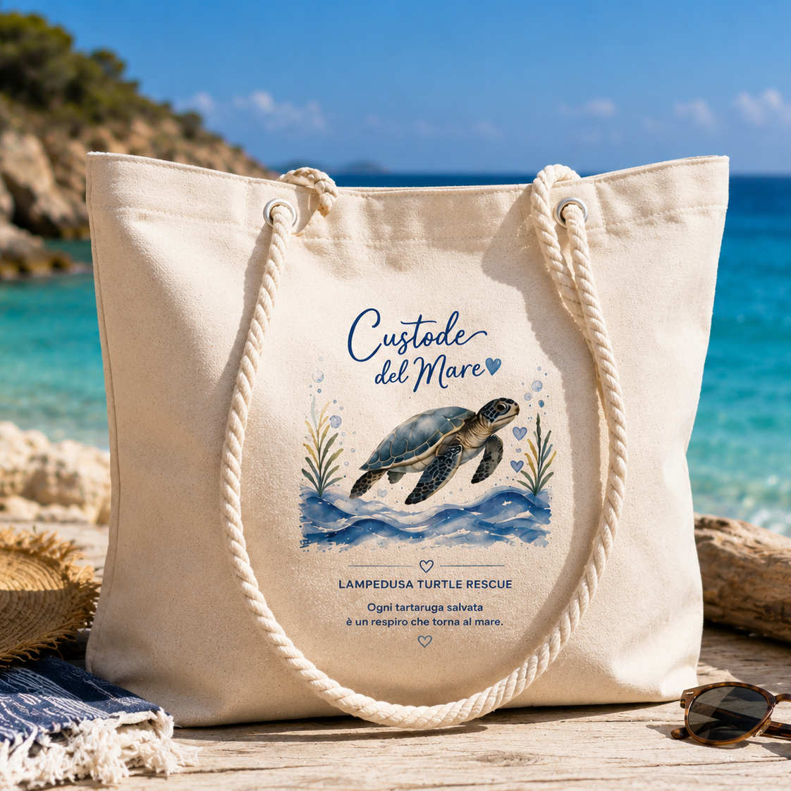 Borsa Mare “Custode del Mare” – Lampedusa Turtle Rescue
