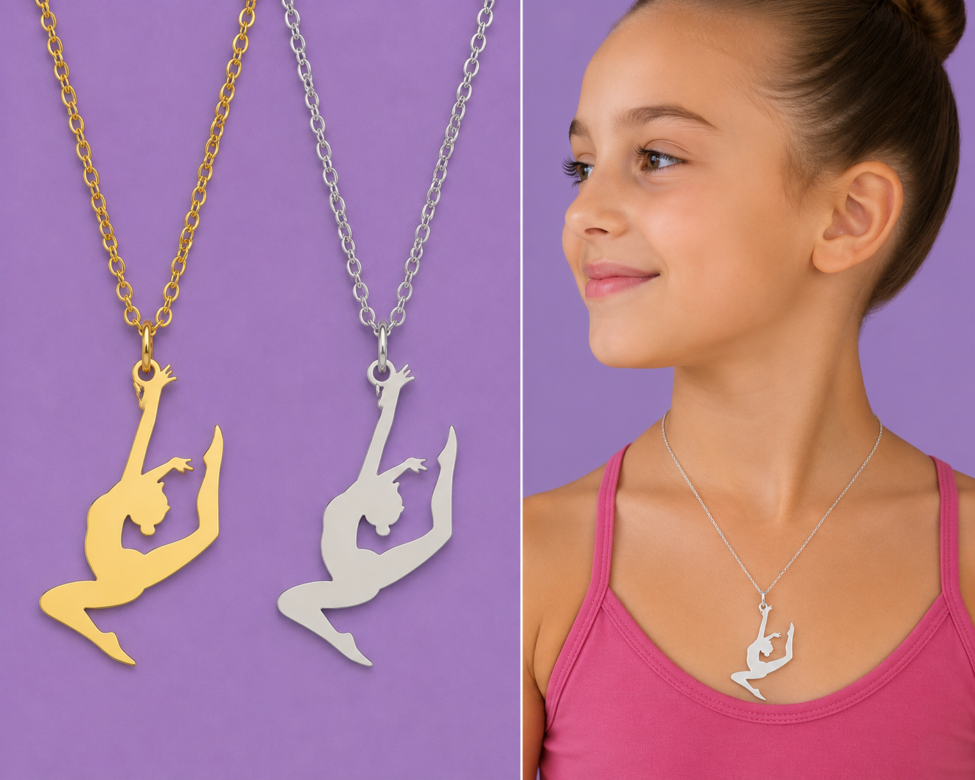Collana in Acciaio – Silver e Oro mod 1
