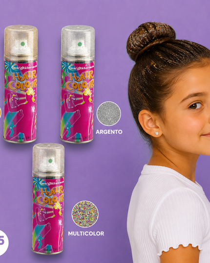 Lacca per capelli con i brillantini